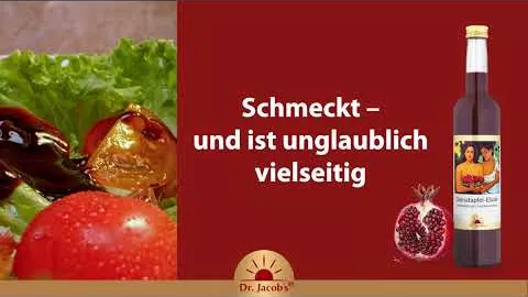 Vídeo sobre GRANATAPFEL ELIXIER Dr. Jacob's, 500 ml