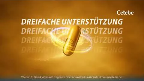 Vídeo sobre CETEBE ABWEHR mais vitamina C + vitamina D3 + zinco caps., 60 unid