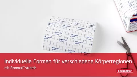 Vídeo sobre Leukoplast® Fixomull® elástico 10 m x 5 cm, 1 peça
