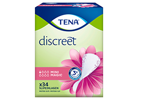 TENA LADY Almofadas discretas mini magic, 34 peças