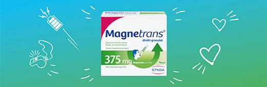 MAGNETRANS diretamente 375 mg grânulos, 20 unid