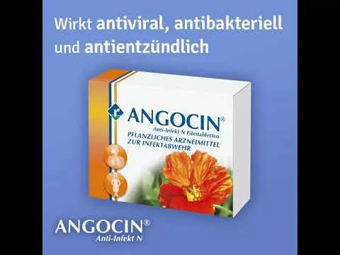 Vídeo sobre ANGOCIN Comprimidos revestidos por película anti-infecção N, 500 unidades