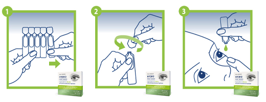 DR.THEISS Hydro med Colírio verde dose única amp., 20X0,35 ml