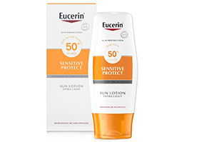 EUCERIN Loção solar extra ligeira LSF 50, 150 ml