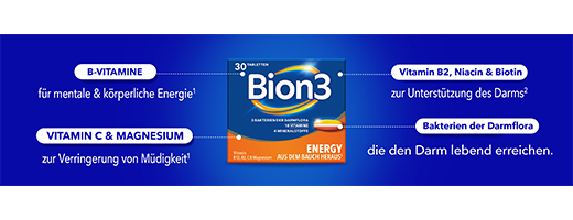 BION3 Energy Tablets, 30 Cápsulas