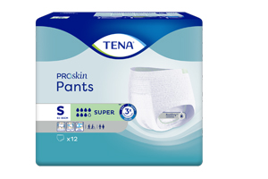 TENA PANTS Calças descartáveis super S, 12 unidades