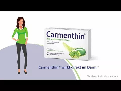 Vídeo sobre Carmenthin para indigestão, 84 unidades
