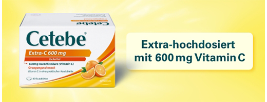 CETEBE Extra-C 600 mg comprimidos mastigáveis, 60 unid