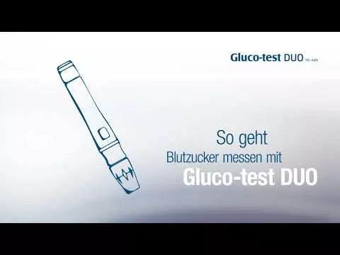 Vídeo sobre Tiras de teste Gluco Test Duo, 50 unidades
