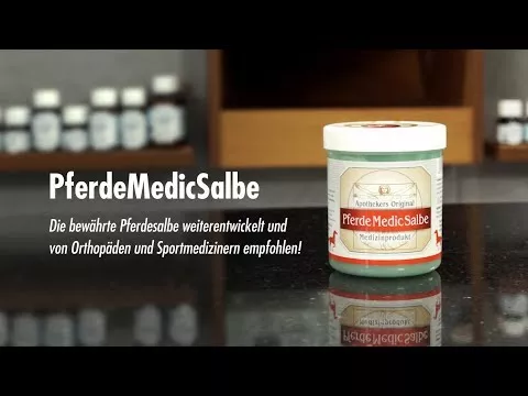 Vídeo sobre Pomada medicamentosa para cavalos, original do farmacêutico, 150 ml