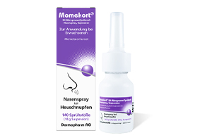 MOMEKORT 50 μg/spray spray nasal suspensão 140 adulto, 18 g