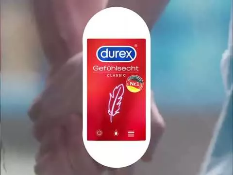 Vídeo sobre preservativos clássicos durex® Feel-real, 40 unidades