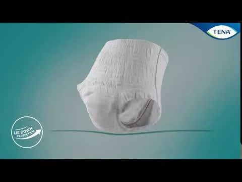 Vídeo sobre TENA Calças noturnas super M descartáveis para incontinência, 10 peças