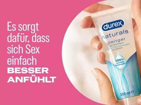 Vídeo sobre lubrificante durex® Naturals Extra Sensível, 100 ml