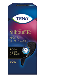 TENA SILHOUETTE Cuecas normais noir, 26 peças