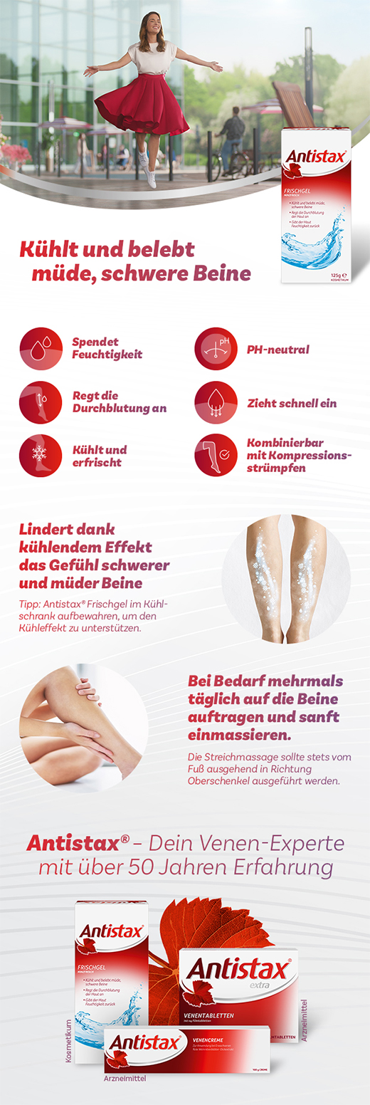 ANTISTAX Gel fresco, 125 ml