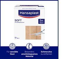 HANSAPLAST Rolo de gesso mole 6 cmx5 m, 1 pc