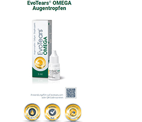 EVOTEARS Colírio Omega, 3 ml