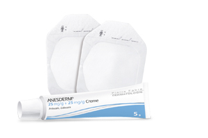 ANESDERM 25 mg/g + 25 mg/g creme + 2 emplastros, 5 g