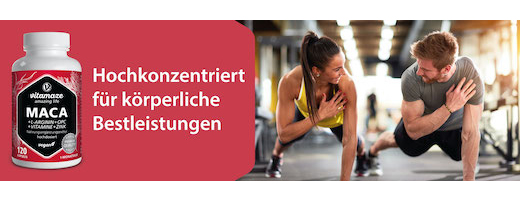 MACA 10:1 dose elevada+L-arginina+OPC+Vit.vegan Kps., 120 unid