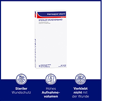 HANSAPOR Pensos esterilizados para feridas 10x20 cm, 3 pcs