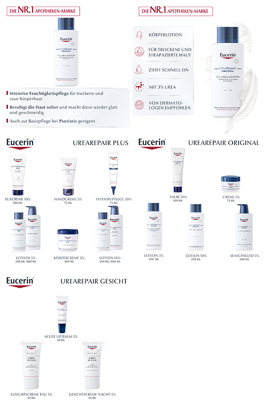 EUCERIN UreaRepair ORIGINAL Loção 3%, 250 ml