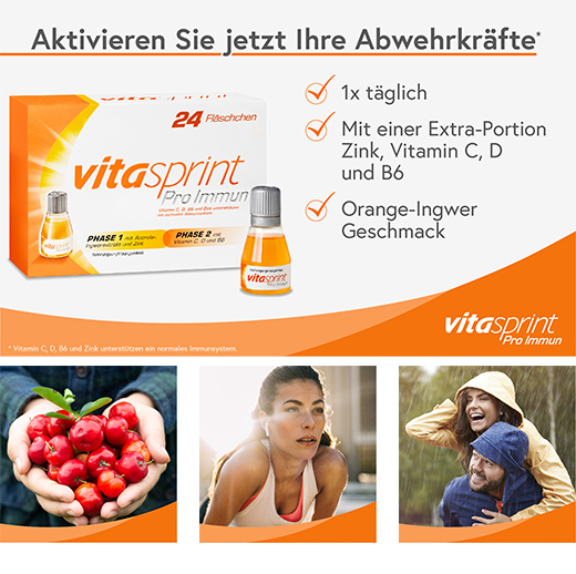 VITASPRINT Frascos de bebida Pro Immune, 8 unidades