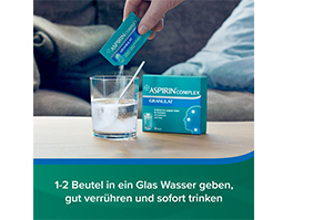 ASPIRIN COMPLEX Btl.w.Gran.z.Herst.e.Susp.z.Einn., 20 pcs