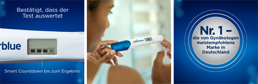 CLEARBLUE Teste de gravidez TripleCheck ultra-precoce, 3 unid
