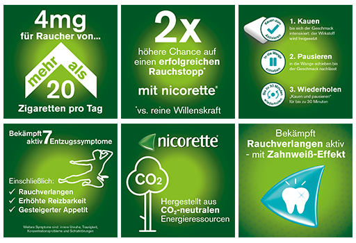 NICORETTE 2 mg de pastilhas elásticas de fruta fresca, 210 unidades