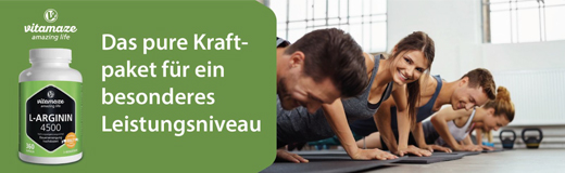 L-ARGININ HOCHDOSIERT Cápsulas de 4.500 mg, 360 unid