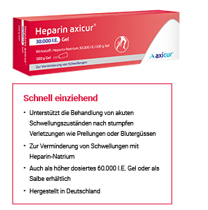 HEPARIN AXICUR 30.000 U.I. gel, 100 g