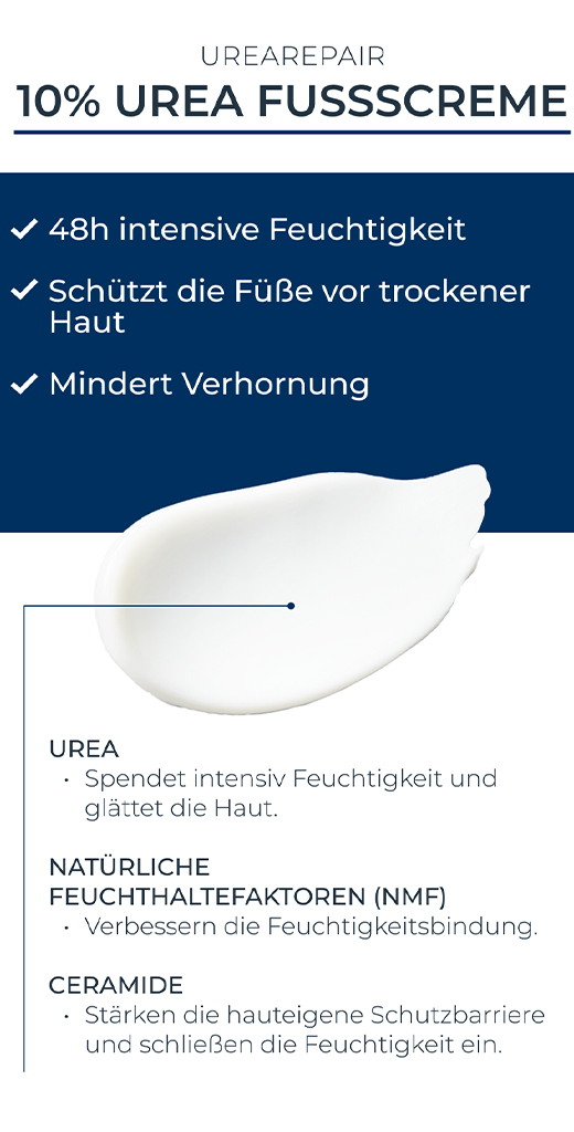 EUCERIN UreaRepair PLUS Creme para os pés 10%, 100 ml