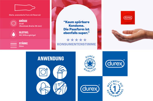 DUREX Preservativos clássicos sensíveis, 20 unidades