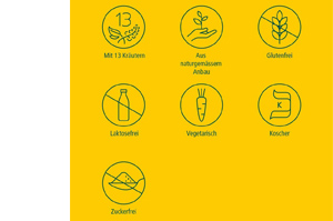 RICOLA o.Z.Box rebuçados de gengibre e laranja com menta, 50 g