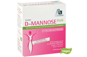 D-MANNOSE PLUS Comprimidos de 2000 mg com vitaminas e minerais, 60 unid
