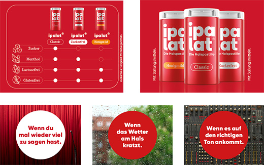 IPALAT Pastilhas para a garganta clássicas, 120 unidades