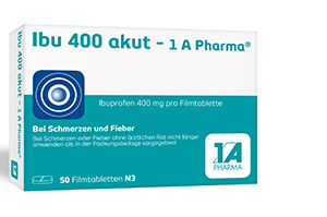 IBU 400 akut-1A Pharma comprimidos revestidos por película, 50 unidades