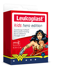 LEUKOPLAST gesso para crianças herói Mulher Maravilha 6 cmx1m, 1 pc