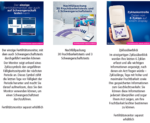 CLEARBLUE Tiras de teste Fertility Monitor 30+3, 33 pcs