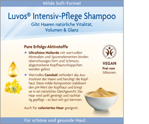 LUVOS Cosméticos naturais com champô de argila cicatrizante, 200 ml