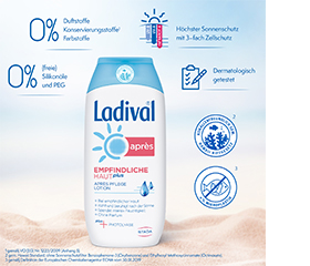 LADIVAL Loção Apres para Pele Sensível Plus, 200 ml