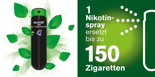 NICORETTE Spray de menta 1 mg/spray shot NFC, 2 unid