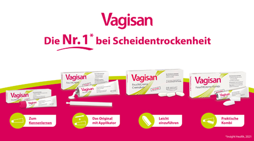VAGISAN Creme hidratante com aplicador, 50 g