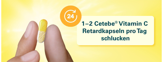 CETEBE Cápsulas de libertação prolongada de vitamina C 500 mg, 30 unid