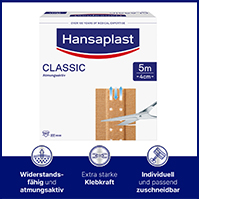 HANSAPLAST Gesso clássico 4 cmx5 m, 1 pc