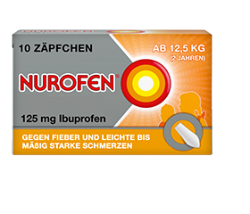 NUROFEN Supositórios Junior 125 mg, 10 unid