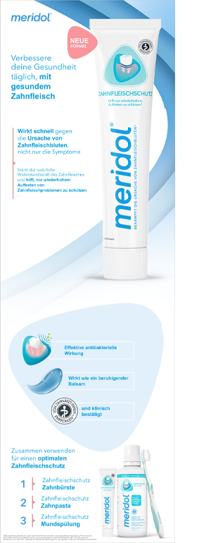 MERIDOL Pasta de dentes, embalagem dupla, 2X75 ml