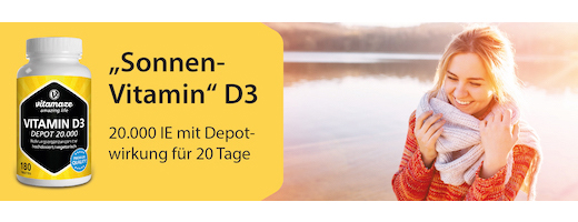 VITAMIN D3 20.000 U.I. Depot comprimidos de dose elevada, 180 unidades