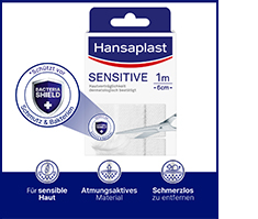 HANSAPLAST Gesso sensível hipoalergénico 6 cmx1 m, 1 pc